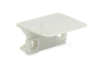 Picture of Square gray cap for recessed aluminum profile RE10-02