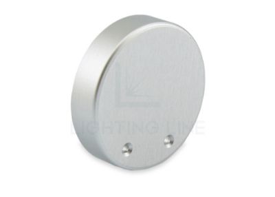 Image de Embout métallique gris pour profilé rond NE01-14 et NE02-15