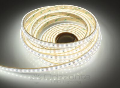 Image de Ruban led blanc 5m 4000K 3step 120leds/m 2835 24V 9,6W/m, IP65 tube en silicone extrudé, bords pleins et vide à l'interieur