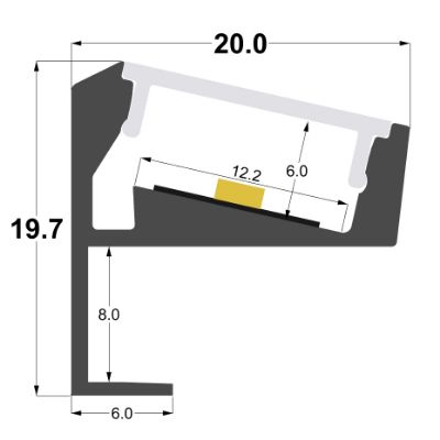 Imagen de Perfil de aluminio para estantería